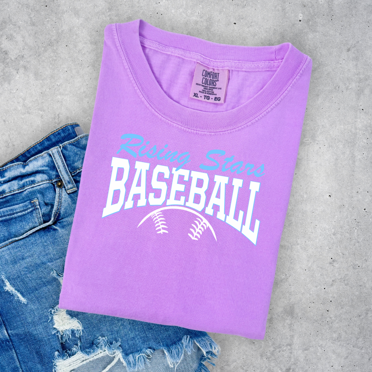 Rising Stars BASEBALL (Neon Violet) T-shirt