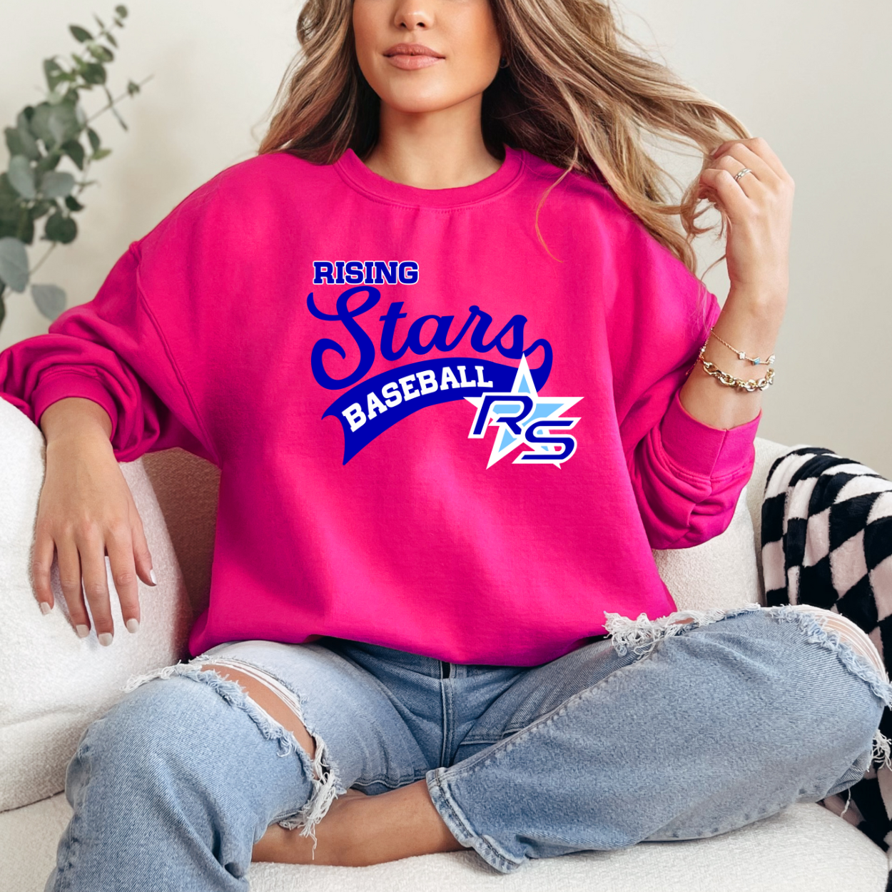 RISING Stars BASEBALL RS (Heliconia) Sweatshirt