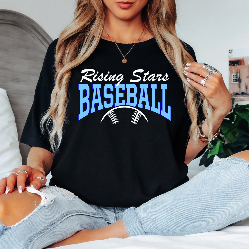 Rising Stars BASEBALL (Black)T-shirt