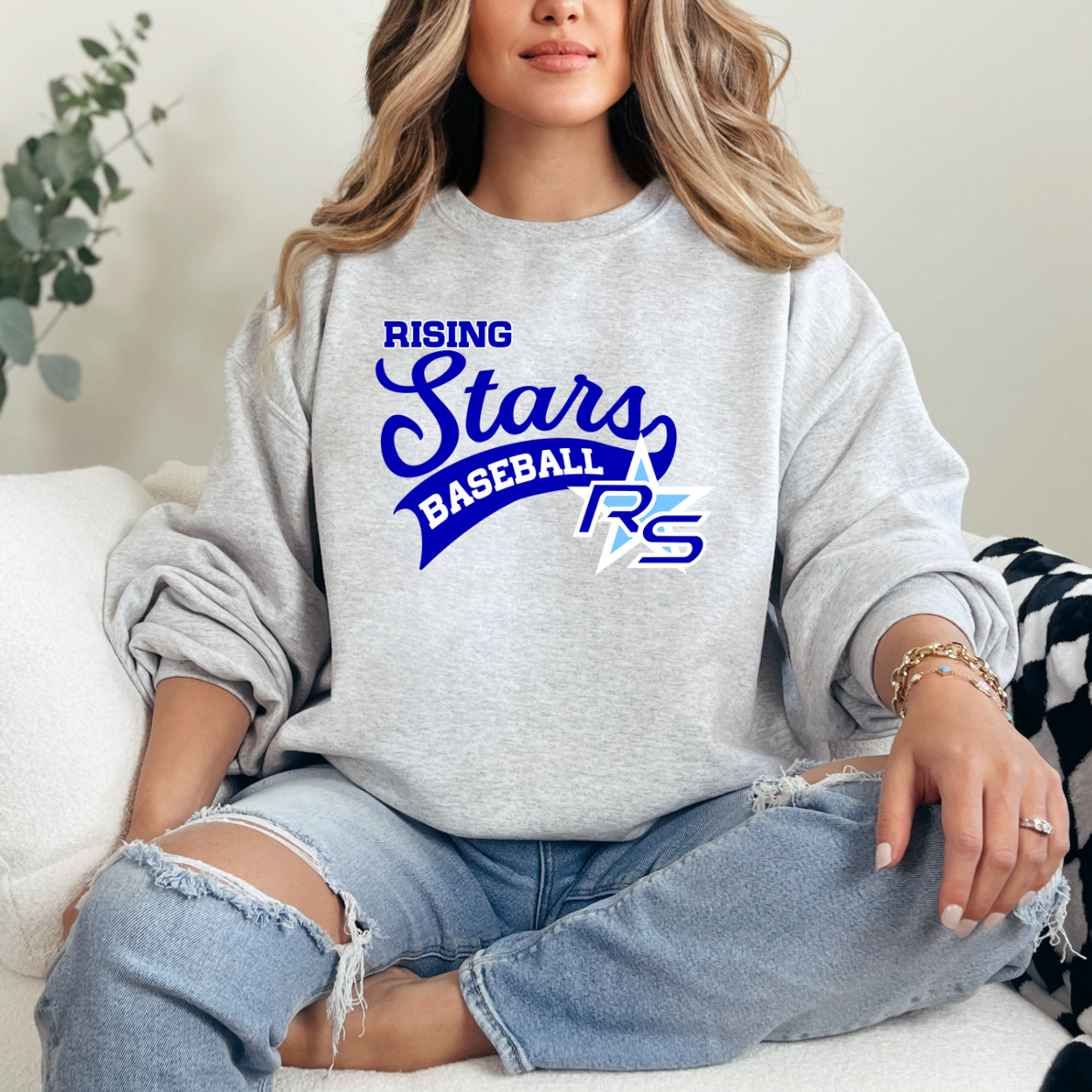 RISING Stars BASEBALL RS (Sport Grey) Sweatshirt