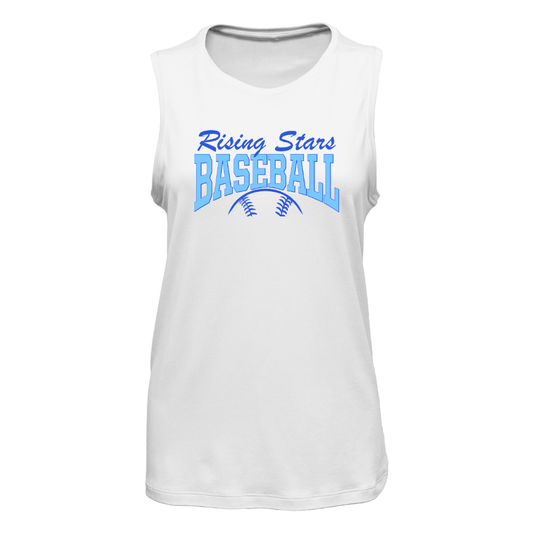 Rising Stars BASEBALL (White) Tank Top
