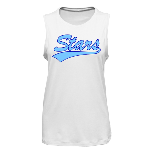 Stars Swoosh (White) Tank Top