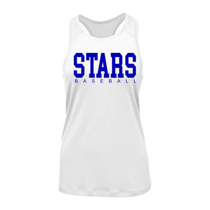 STARS Baseball (White) Racerback Tank Top
