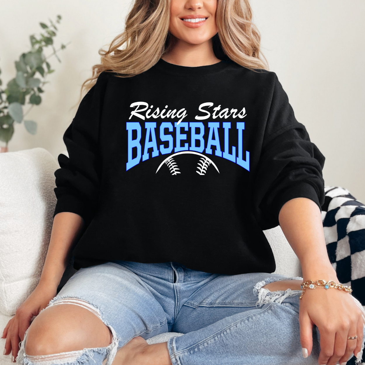 Rising Stars BASEBALL (Black) Sweatshirt